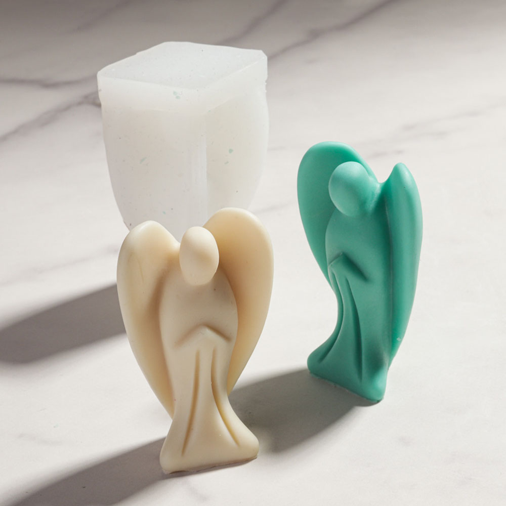 Candle Making Soy Wax - DIY Angel Gypsum Candle Silicone Mold