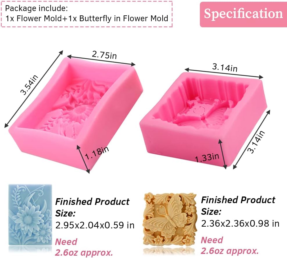 Silicone Soap Mold 3D Butterfl - Candle Making Bath review and price