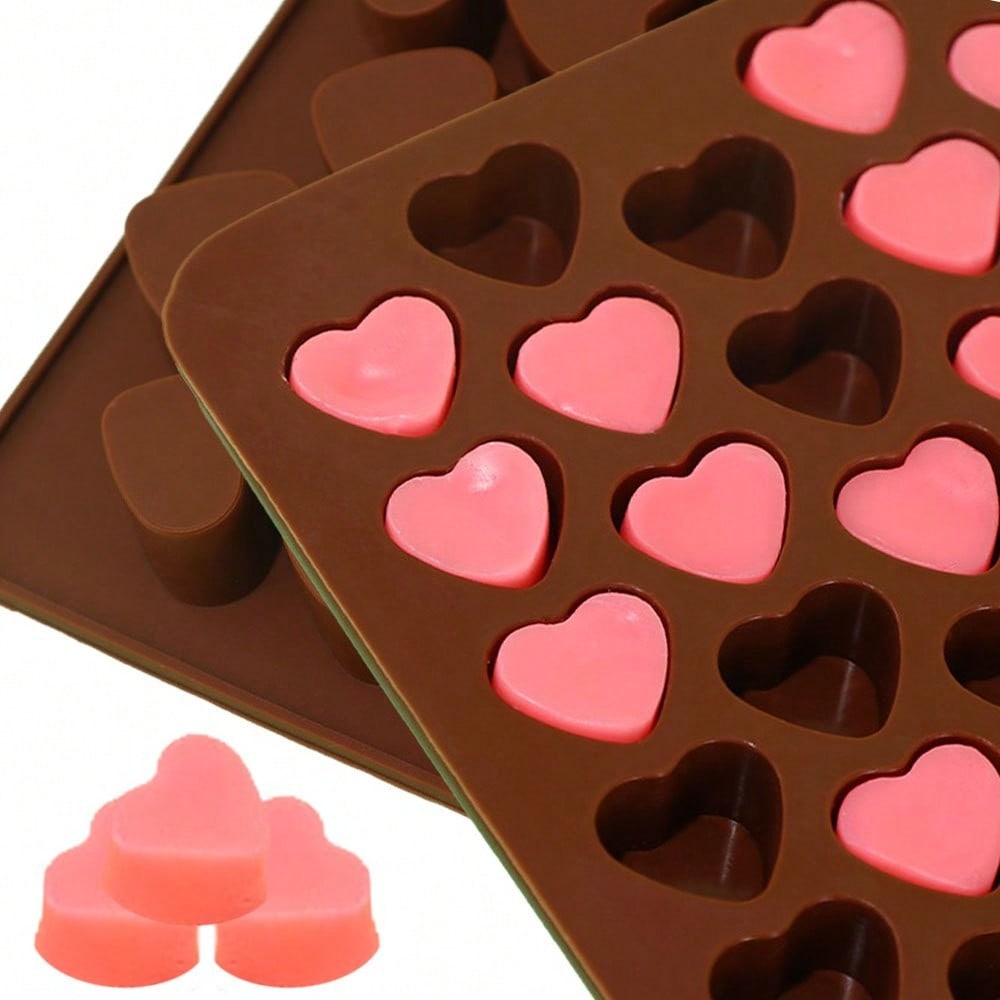 2pcs/set Heart-shaped Coffee B - Soy Wax Pillar Blend review and price