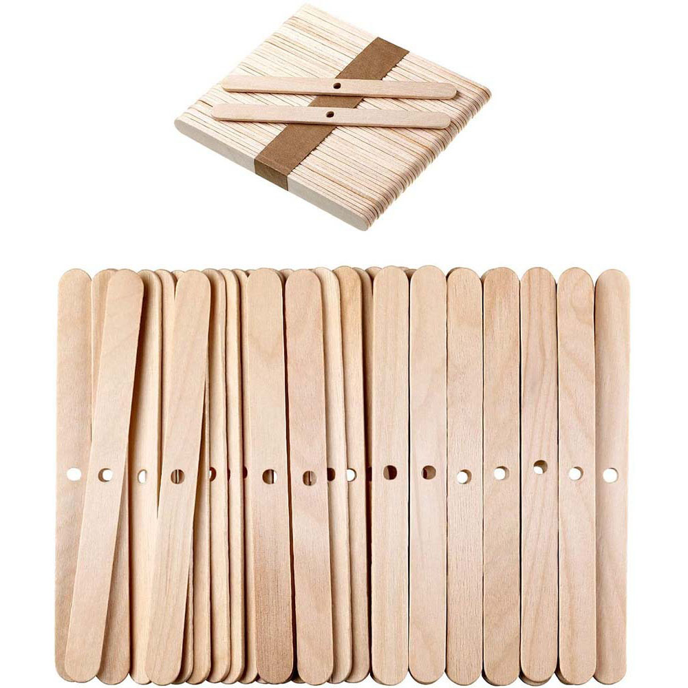 50pcs Wooden Wax Core Holder S - Soy Wax Pillar Blend review and price