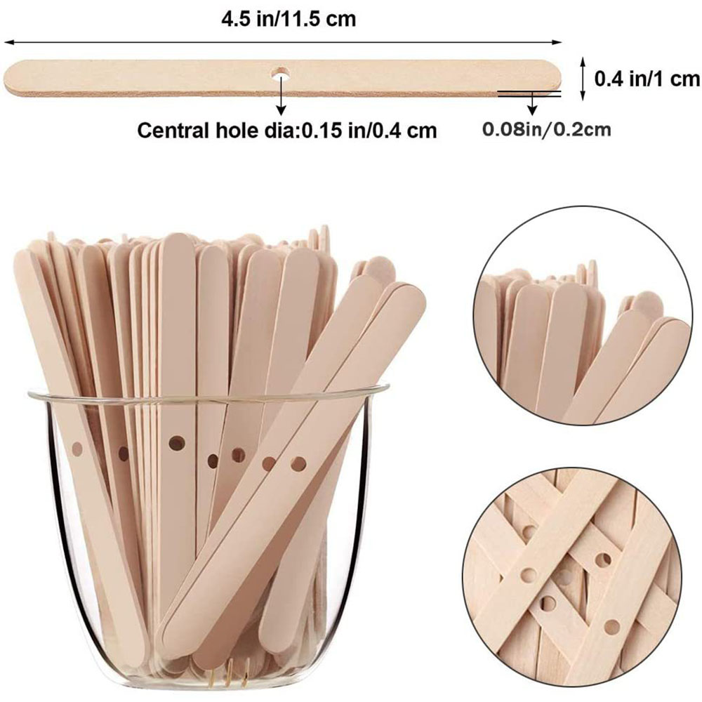 50pcs Wooden Wax Core Holder S - Soy Wax Pillar Blend review and price