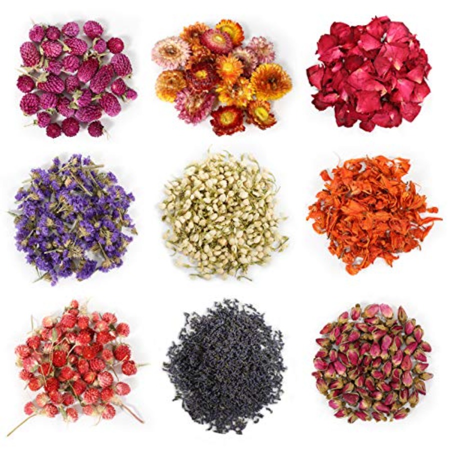 9 Bags Dried Flowers, 100% Nat - Candle Making Bath review and price