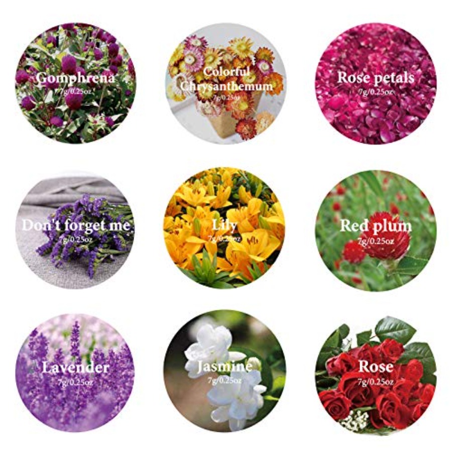 9 Bags Dried Flowers, 100% Nat - Candle Making Bath review and price