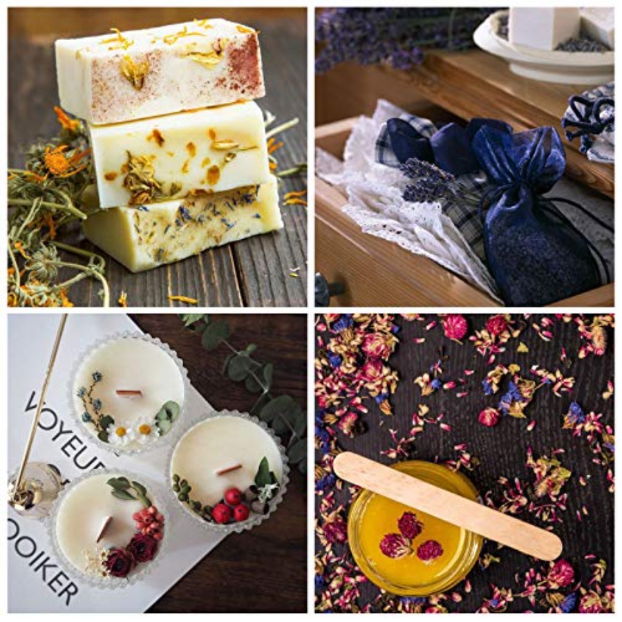 9 Bags Dried Flowers, 100% Nat - Candle Making Bath review and price