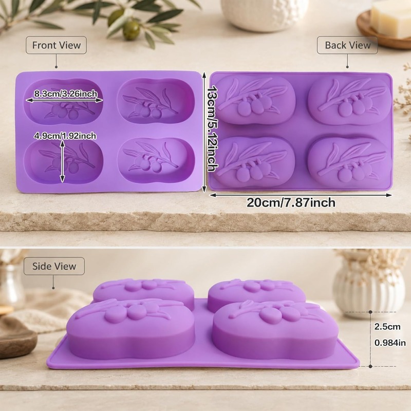Olive Branch Silicone Mold For - Candle Making Bath review and price