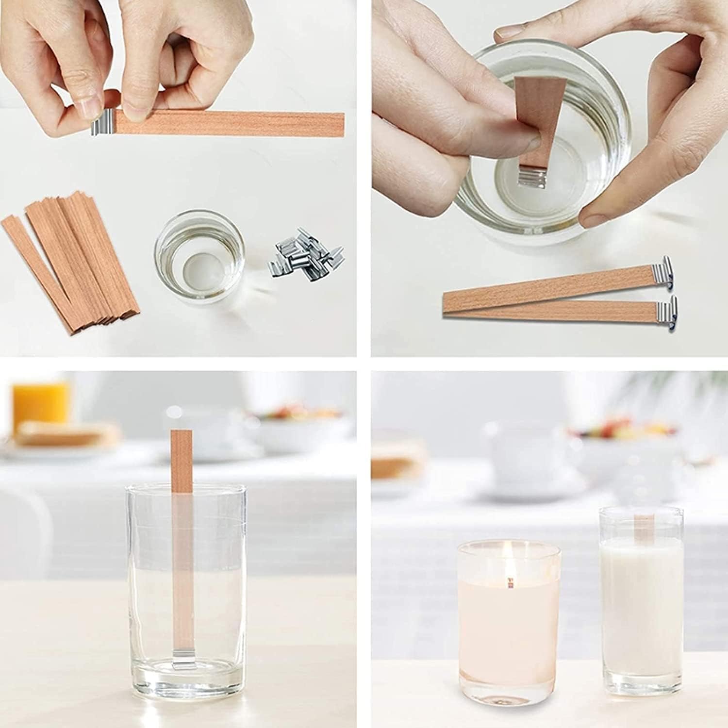 Natural Wooden Candle Wicks wi - Soy Wax Pillar Blend review and price