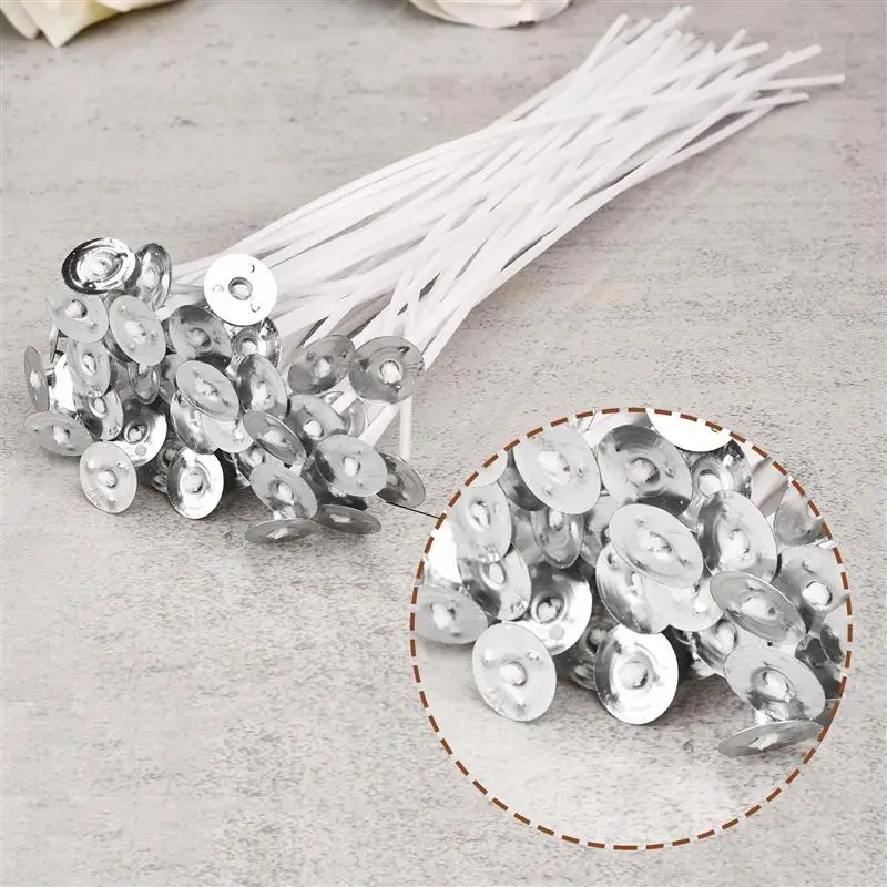 100/50pcs Smokeless Candle Wic - Cotton Wick Pre Tabbed review and price