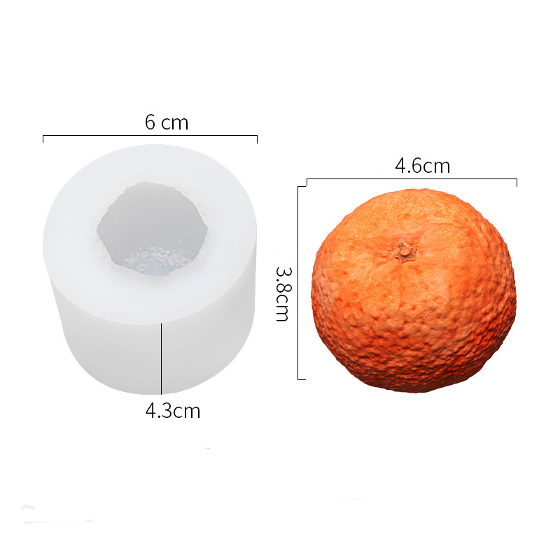 3D Orange Candle Mould Silicon - Candle Making Bath review and price