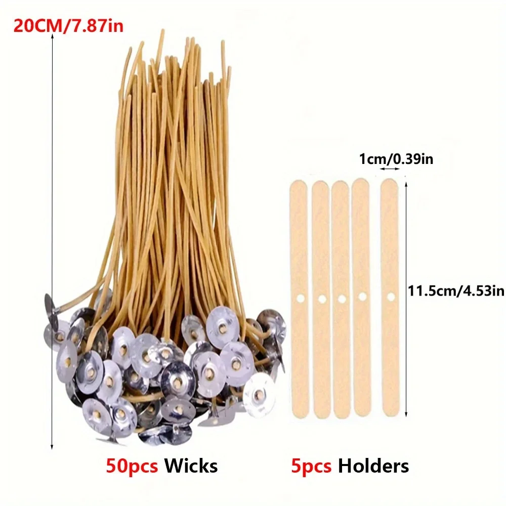Candle Wicks 50 PCS 8 Inch Hem - Candle Making Reno review and price