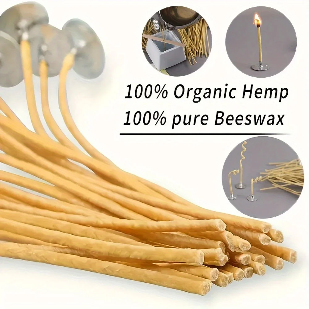 Candle Wicks 50 PCS 8 Inch Hem - Candle Making Reno review and price
