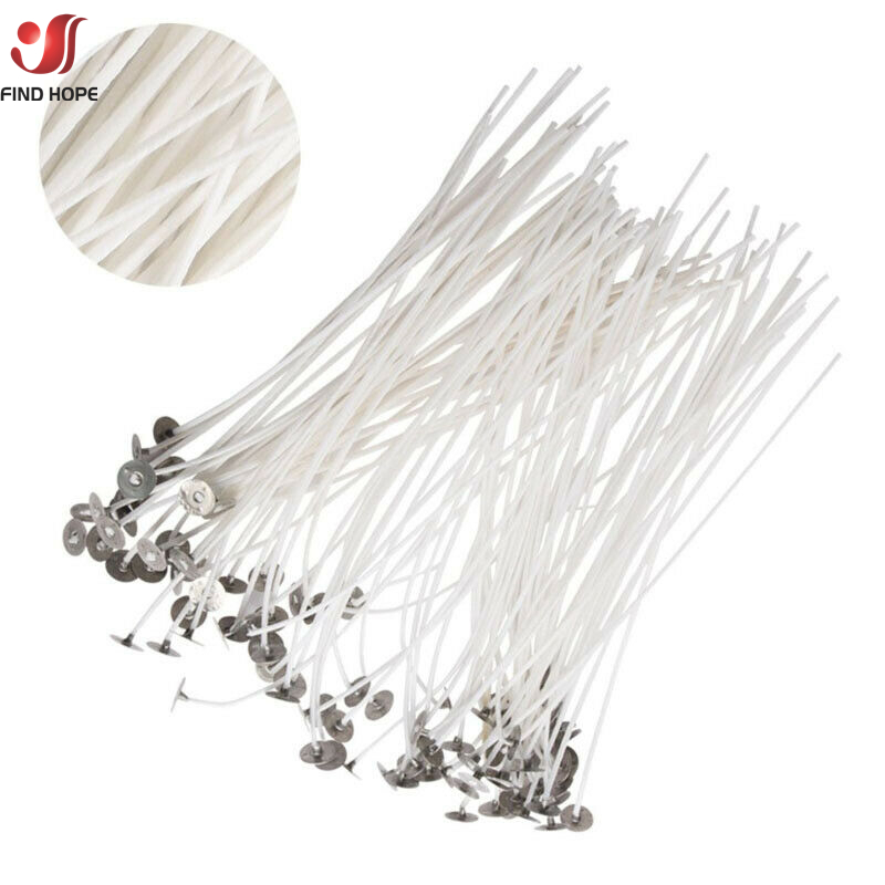 100PCS/bag Smokeless Candle Wi - Cotton Wick Pre Tabbed review and price