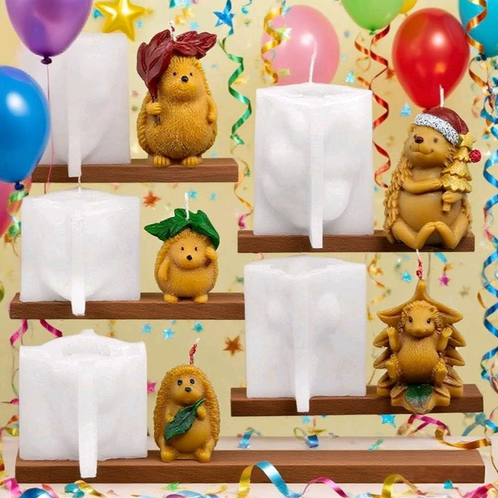 3D Autumn Hedgehog Party Chris - Candle Making Kit Xmas review and price