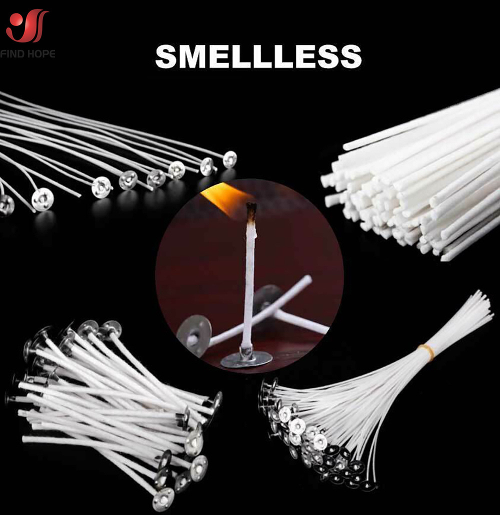 100pcs Smokeless Candle Wicks  - Cotton Wick Pre Tabbed review and price