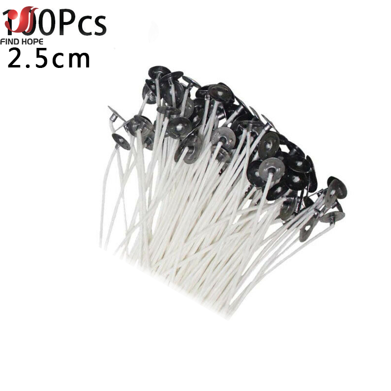 100pcs Smokeless Candle Wicks  - Cotton Wick Pre Tabbed review and price