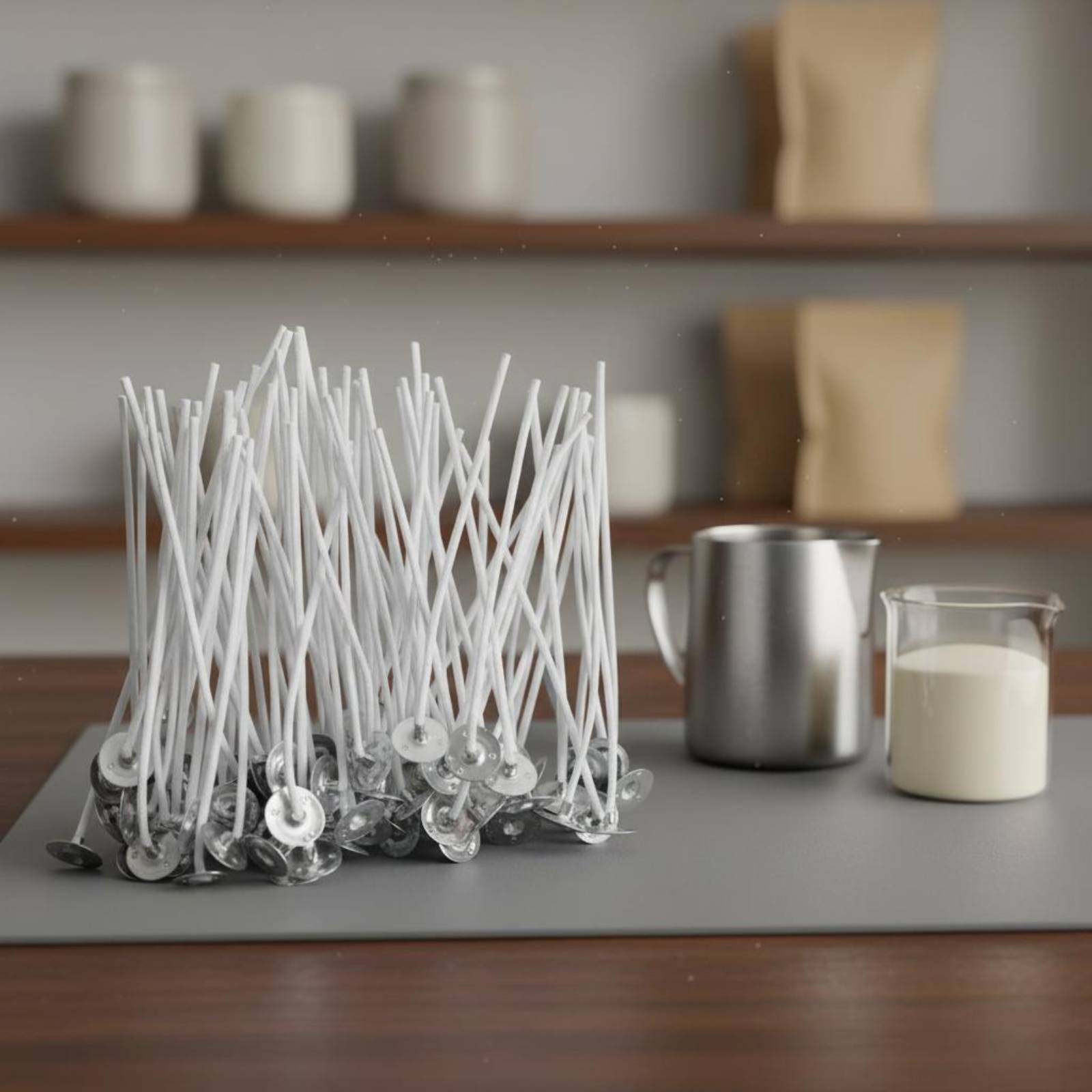 50 Pieces Cotton Candle Wicks  - Cotton Wick Pre Tabbed review and price
