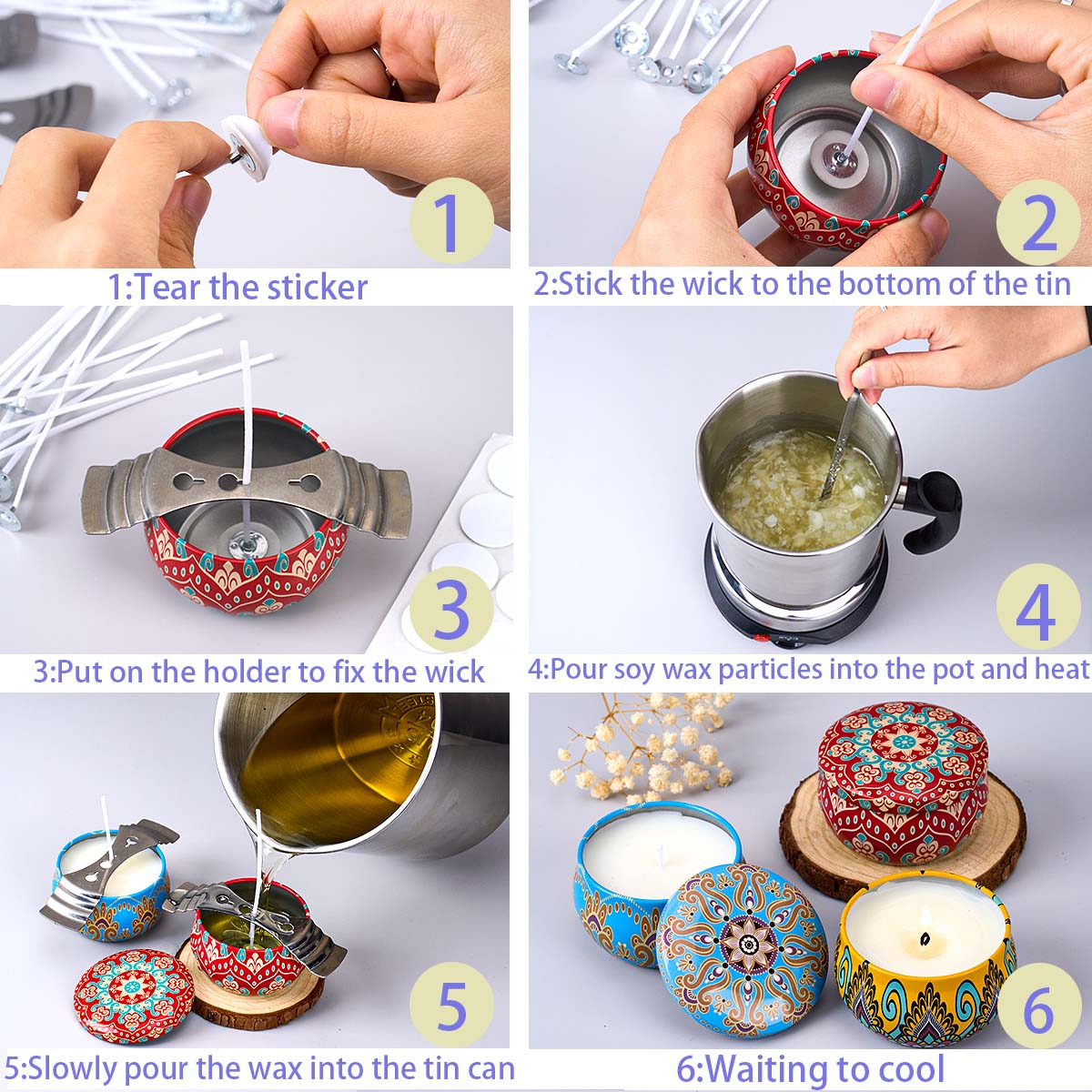 DIY Scented Candle Making Tool - Soy Wax Pillar Blend review and price