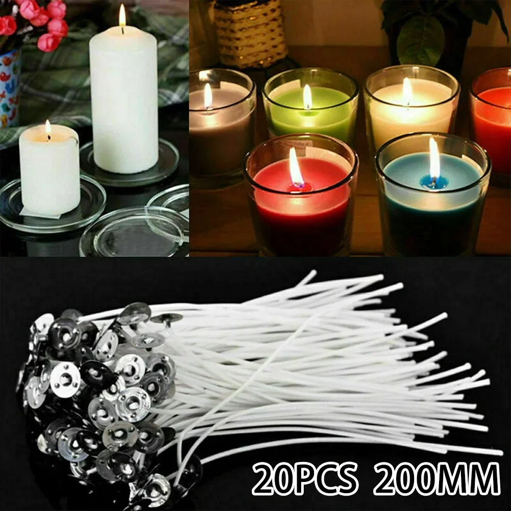 20pcs Smokeless Candle Wicks 2 - Cotton Wick Pre Tabbed review and price